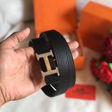 Best Price Hermes Ladies Belt Black 1 inch wide