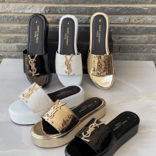 Best Price YSL Wedges Crocodile Pattern 